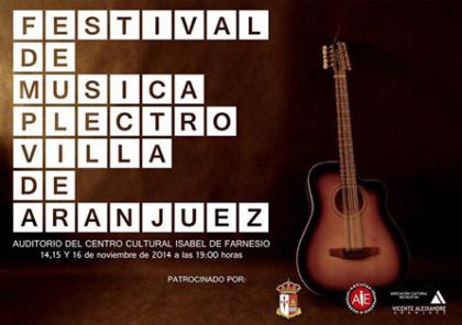 Cartel oficial del Festival de Música Plectro Villa de Aranjuez